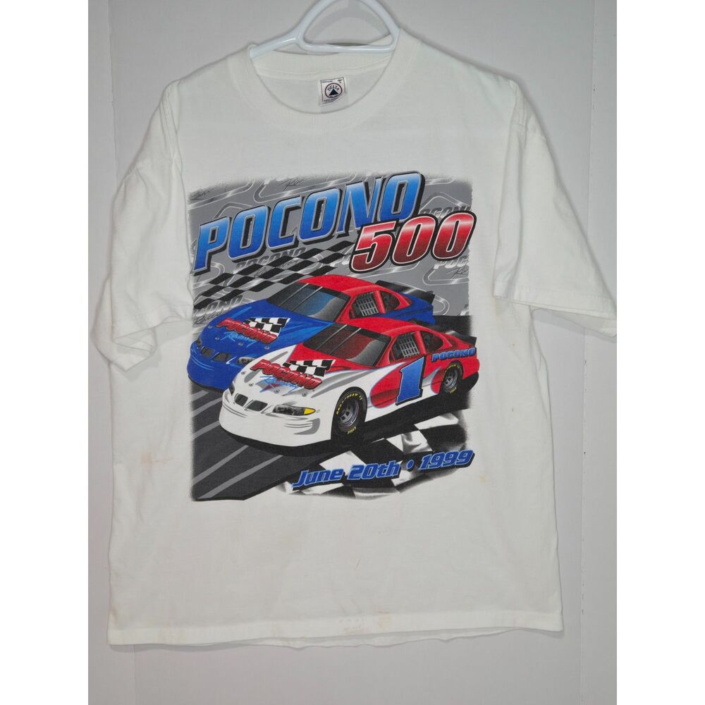 1999 Pocono 500 NASCAR Starting Lineup T-Shirt | Delta Pro Weight | Men's Size L